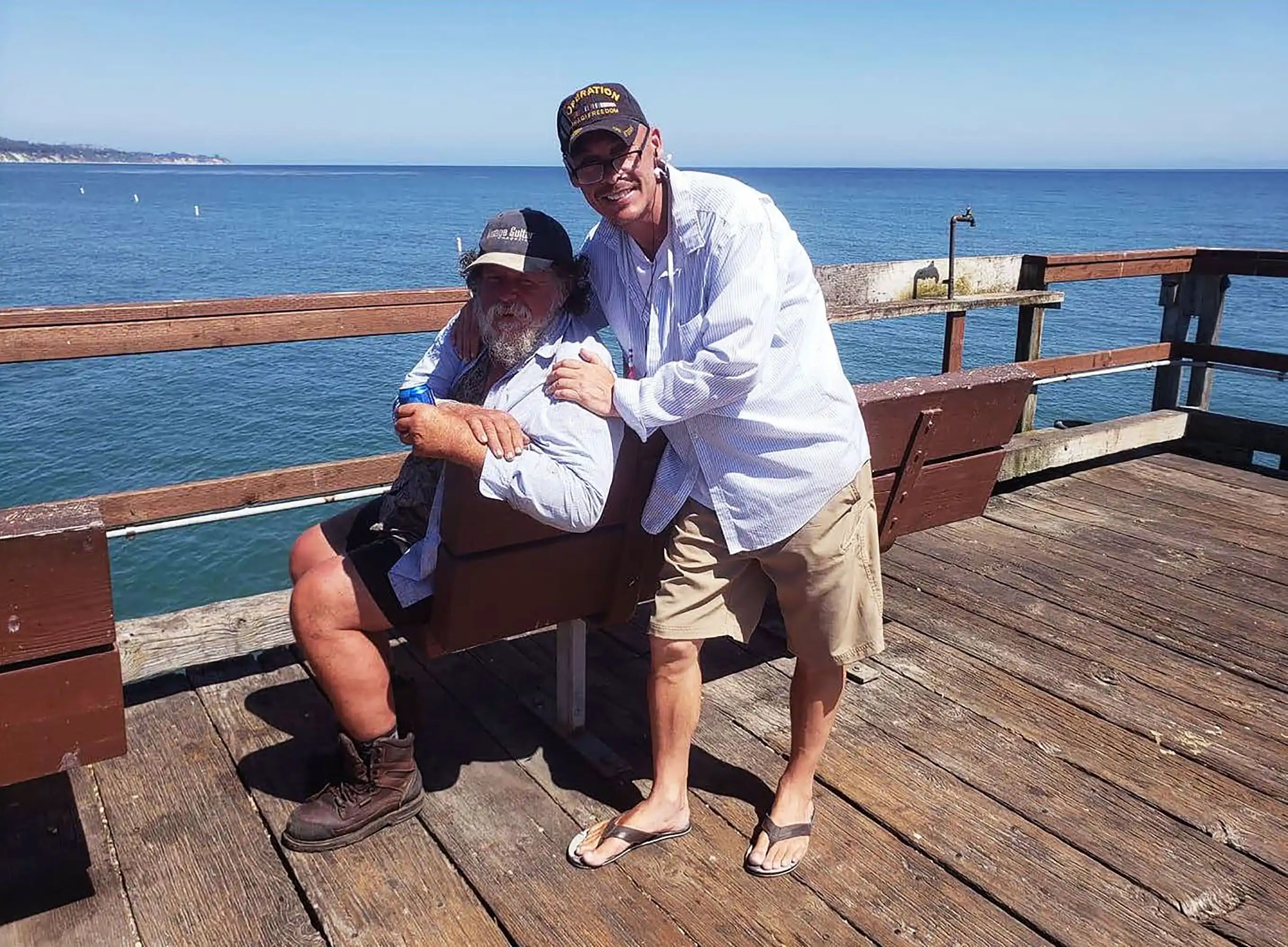 Two Veterans from different era's, Veteran David Haave giving more love.